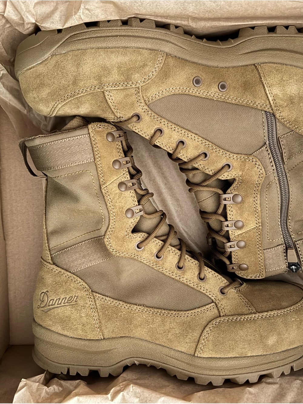 Danner Men's Tactical Boots — Tan Suede & Nylon